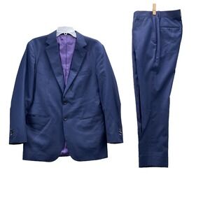 Bespoke 100% Wool Suit Men's 42R Blazer 34x29* Dress Pants Tailor-Made Business